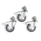 Caster Set of 3 (100mm) with Brakes f/All 22mm Leg Diameters