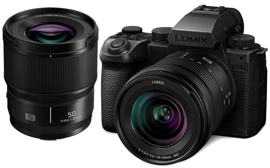 Panasonic Lumix S5 IIX avec 20-60mm f3.5-5.6 et 50mm f1.8