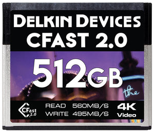 512GB Premium CFast 2.0 Memory Card