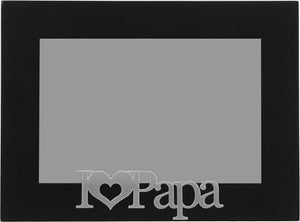 4x6 I Love Papa Expressions - Black