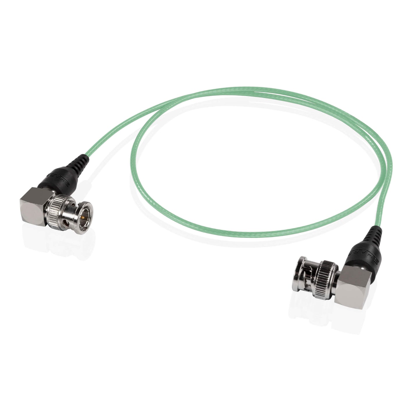 Skinny 90 Degree BNC Cable 24" Green
