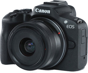 EOS R50 Mirrorless Camera with RF-S 18-45mm f4.5-6.3 IS STM Lens - Black