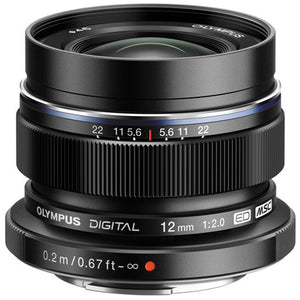 Objectif M.Zuiko Digital ED 12 mm f/2.0 – Noir