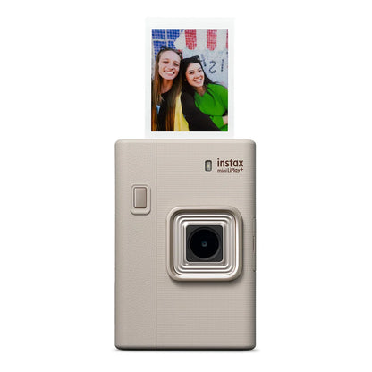 Instax Mini LiPlay+ Appareil film instantané hybride - Sand Beige