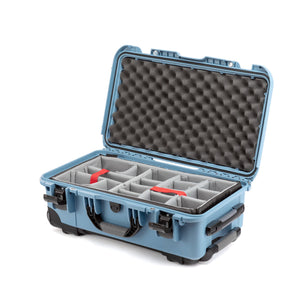 Case 935 with padded divider, with eggshell - Cyan-Blue