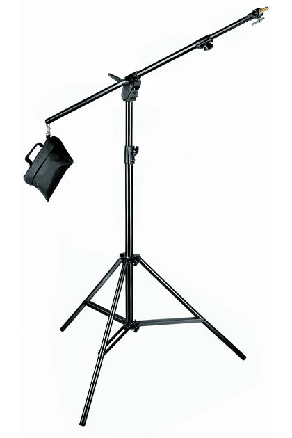 420B Black Combi-Boom Stand, 3-Section stand with sand bag