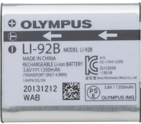 LI-92B Rechargeable Lithium‑Ion Battery Pack