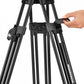 504X Fluid Video Head with 645 Fast Twin Aluminium Tripod