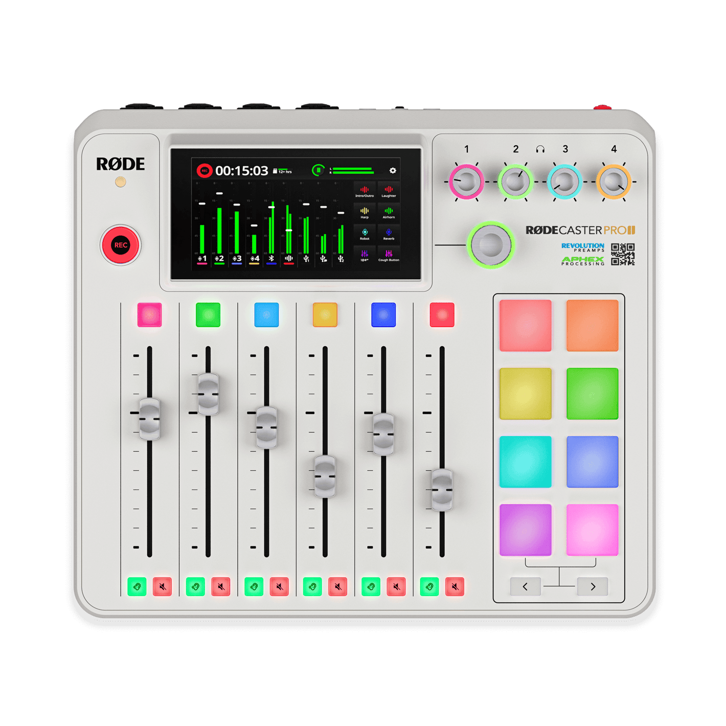 RodeCaster Pro II - Integrated Audio Production Studio - White