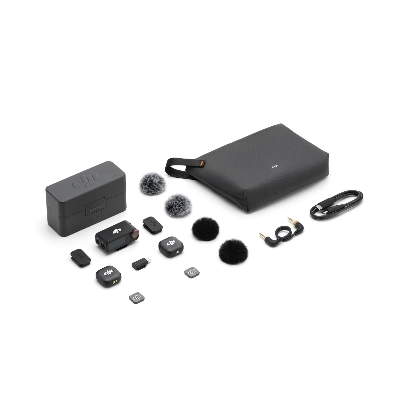Mic 3 (2 TX + 1 RX + Charging Case)