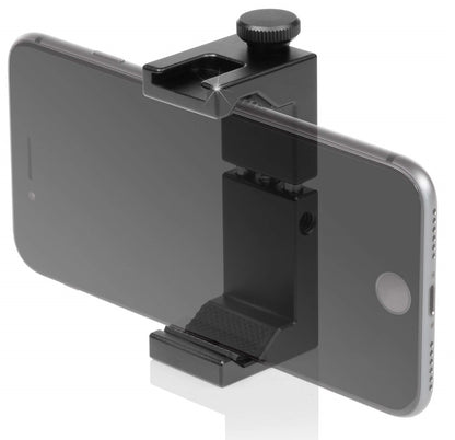 Smartphone Aluminum Clamp Tripod Mount with Cold Shoe