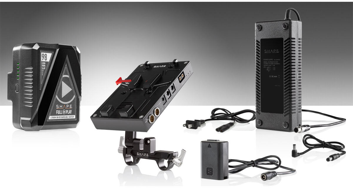 98 WH Battery Kit J-Box Camera Power and Charger for Sony A7 Series