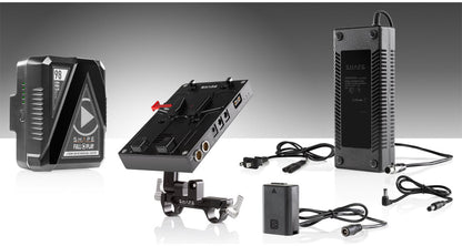 98 WH Battery Kit J-Box Camera Power and Charger for Sony A7 Series