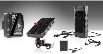98 WH Battery Kit J-Box Camera Power and Charger for Sony A7R3 - A7S3 - A73 - A7 IV - A7R4 - FX3 et FX30
