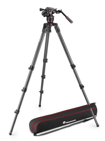 Nitrotech 608 Video Head - CF Tall Single Legs Tripod