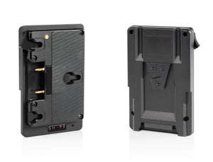Gold mount to V-mount regulated battery converter