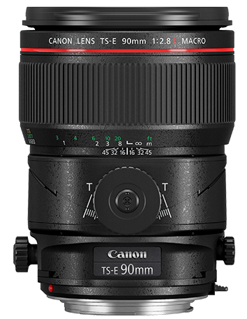 Objectif macro à bascule et décentrement TS-E 90 mm F2.8L