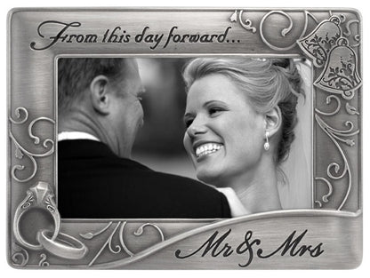 4x6 Mr. and Mrs. Waves Pewter
