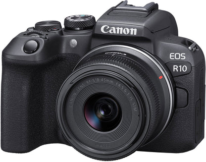 EOS R10 Mirrorless Camera with RF-S 18-45mm F4.5-6.3 IS STM Lens