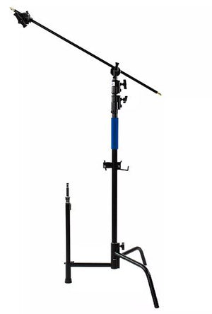 Black Coated Stainless Steel C-Stand with Grip Arm Kit