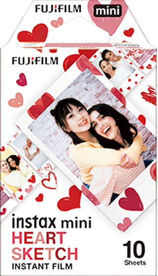 Instax Mini Heart Sketch - 10 Sheets