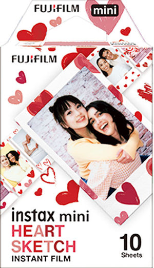 Instax Mini Heart Sketch - 10 Sheets