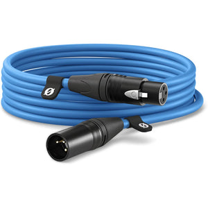 Premium XLR Cable, 6M / 20 Feet, Blue