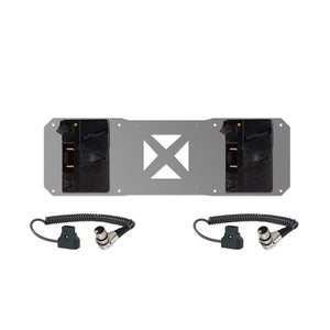 2 Gold Mount and 2 Cables for Atomos Sumo Battery Plate