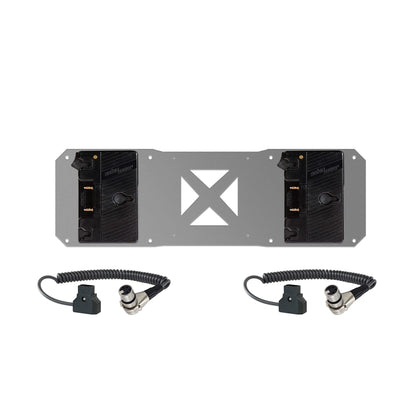 2 Gold Mount and 2 Cables for Atomos Sumo Battery Plate