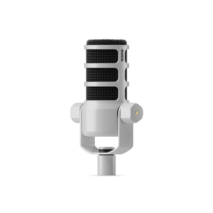 PodMic Dynamic Podcasting Microphone - White