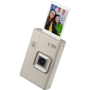 Instax Mini LiPlay+ Hybrid Instant Camera - Sand Beige