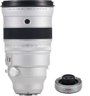 FUJINON XF 200mm F2 R LM OIS WR Lens with FUJINON XF1.4X F2 TC WR Teleconverter
