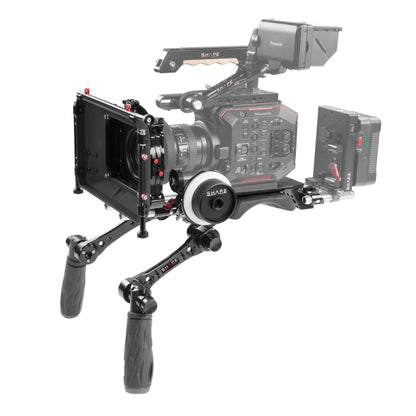 Compact Revolt Shoulder Baseplate with Follow Focus - Hand15 Shadow and Matte Box Kit
