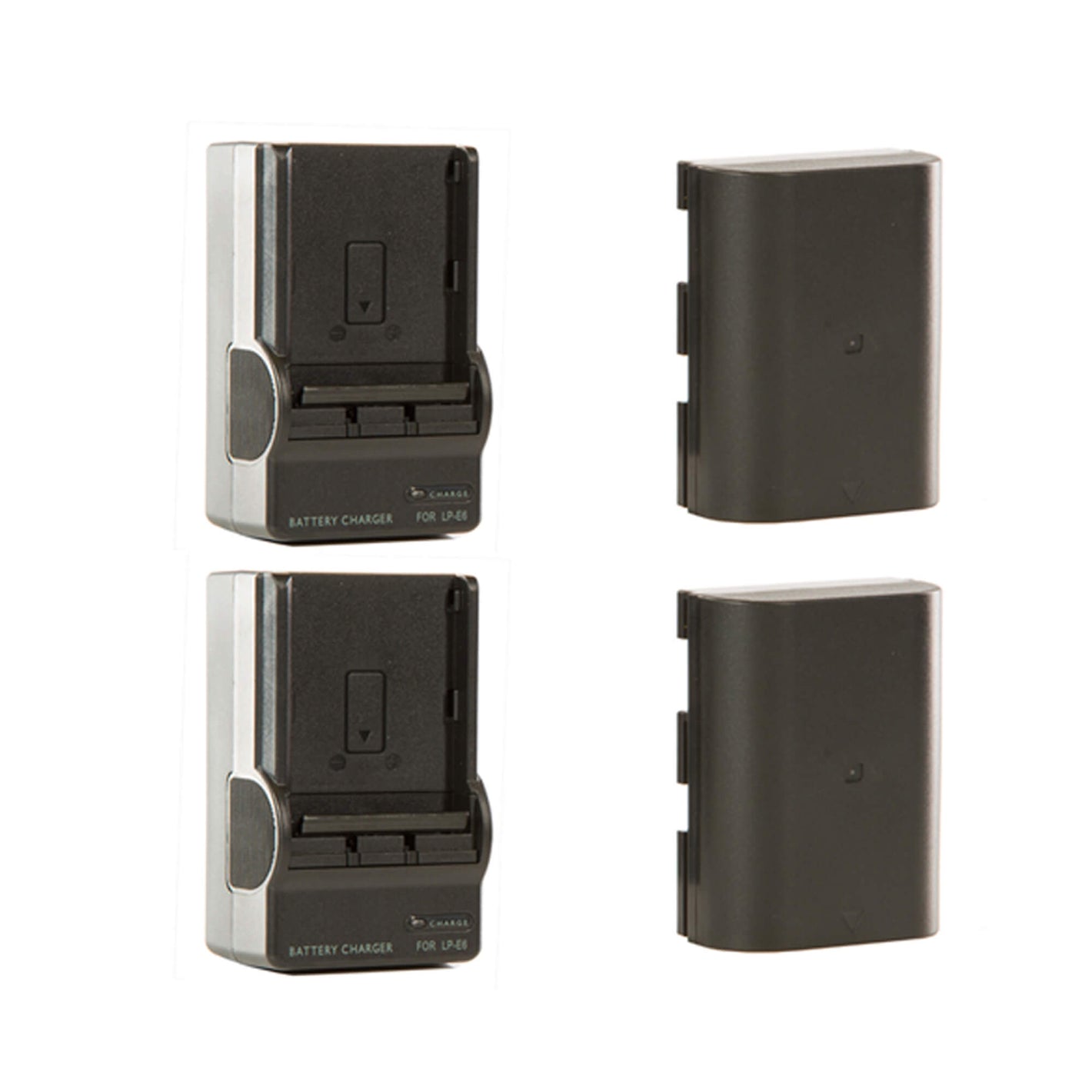 Charger Kit - Two Batteries LPE6 and Two Chargers