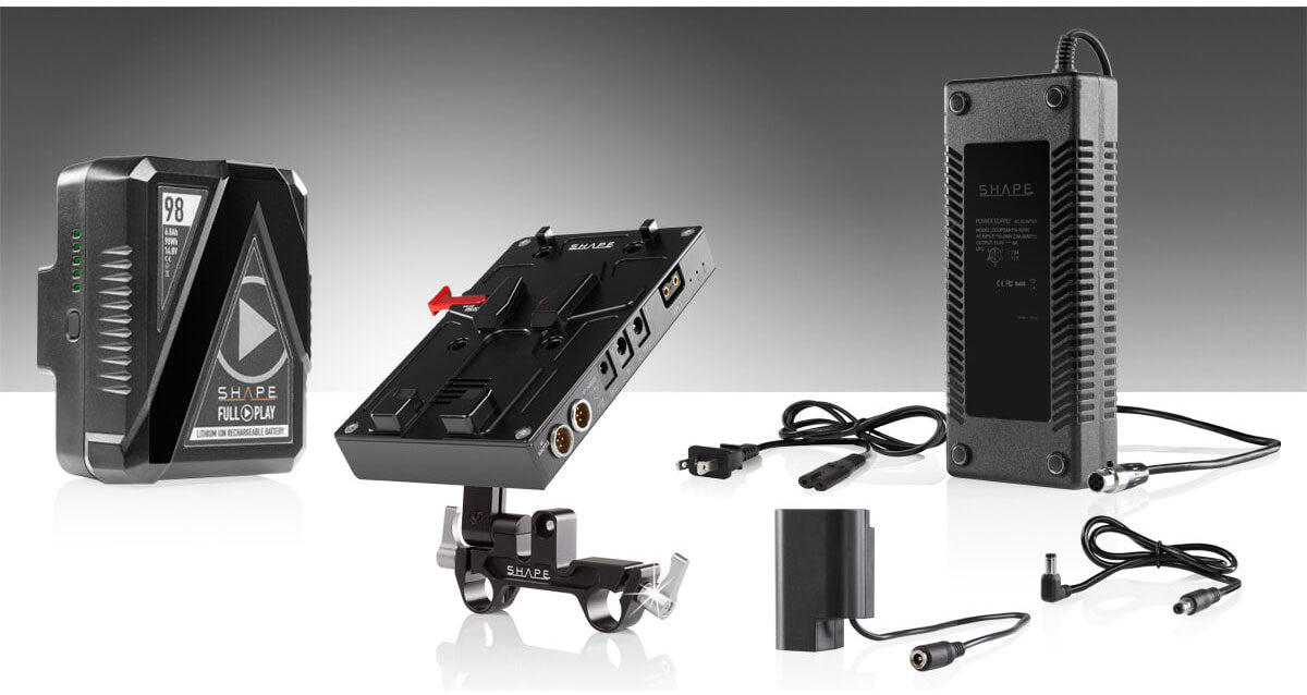 98 WH Battery Kit J-Box Camera Power and Charger for Panasonic GH4 - GH5 and GH6 Series