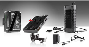 98 WH Battery Kit J-Box Camera Power and Charger for Panasonic GH4 - GH5 and GH6 Series