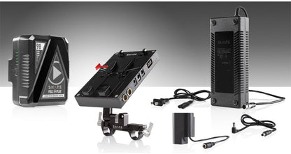 98 WH Battery Kit J-Box Camera Power and Charger for Panasonic GH4 - GH5 and GH6 Series