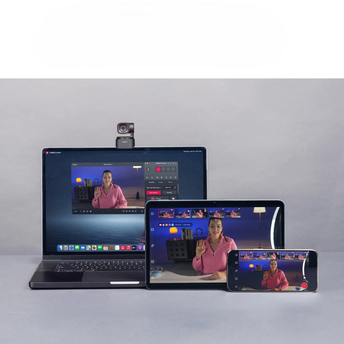 External synced image