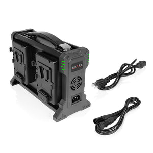 Full Play Intelligent 4-Channel V-Mount Lithium-Ion Battery Charger