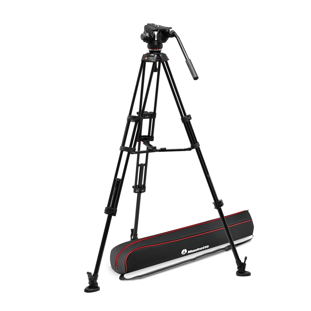 502X Fluid Video Head with Aluminium Twin leg tripod MS