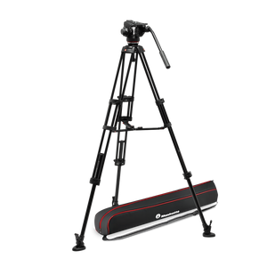 502X Fluid Video Head with Aluminium Twin leg tripod MS