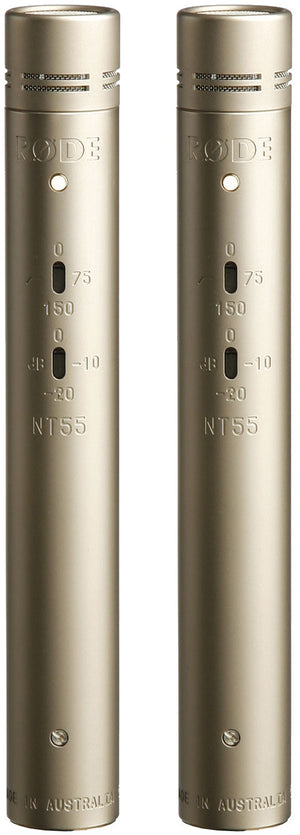 NT55 Multi-Pattern 1/2" Condenser Microphones - Matched Pair