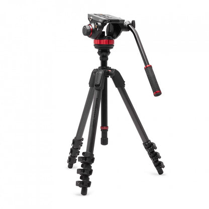 502 Fluid Video Head Flat Base and 055 Video Carbon Fibre Tripod