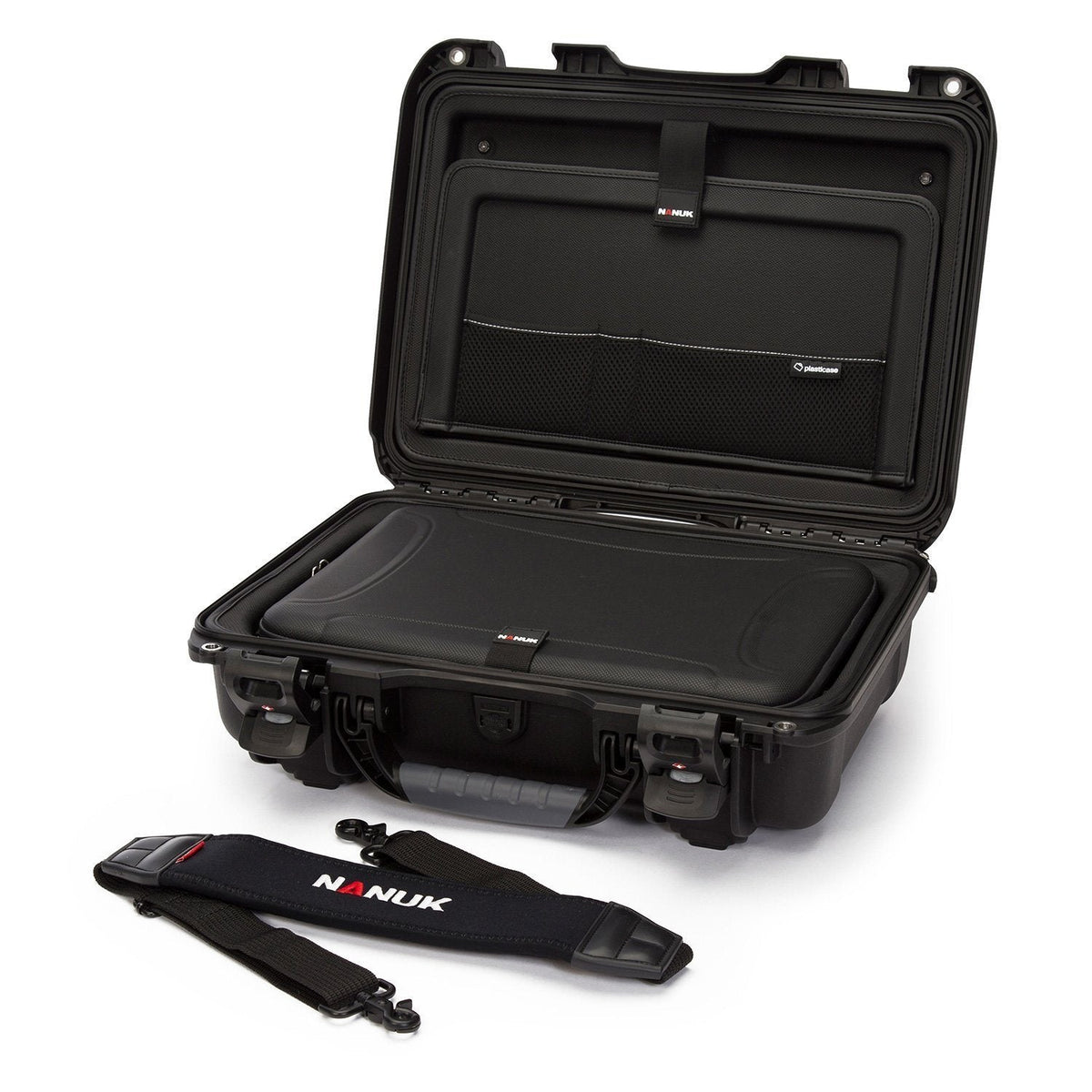 923 Nanuk Case w/Laptop kit, w/strap (TSA Latches) - Black