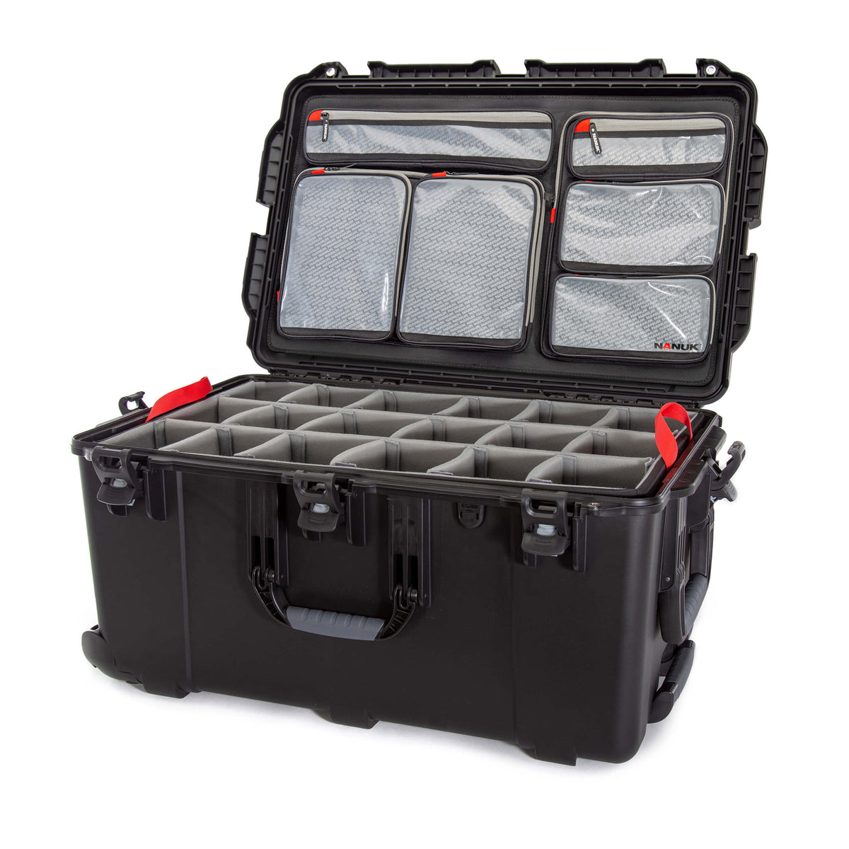965 Nanuk Case w/lid org w/ divider- Black