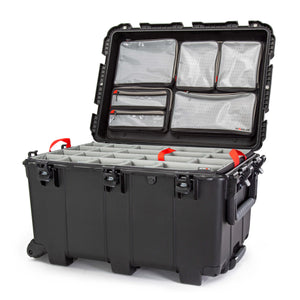 Nanuk Case 975 w/lid org. - w/divider - Black