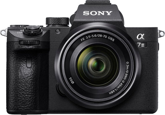 Appareil photo hybride plein format A7 III à objectif interchangeable avec objectif FE 28-70 mm OSS - Noir