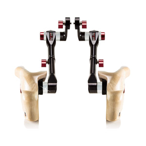 Double Telescopic Wooden Handle Grip Arri Rosette