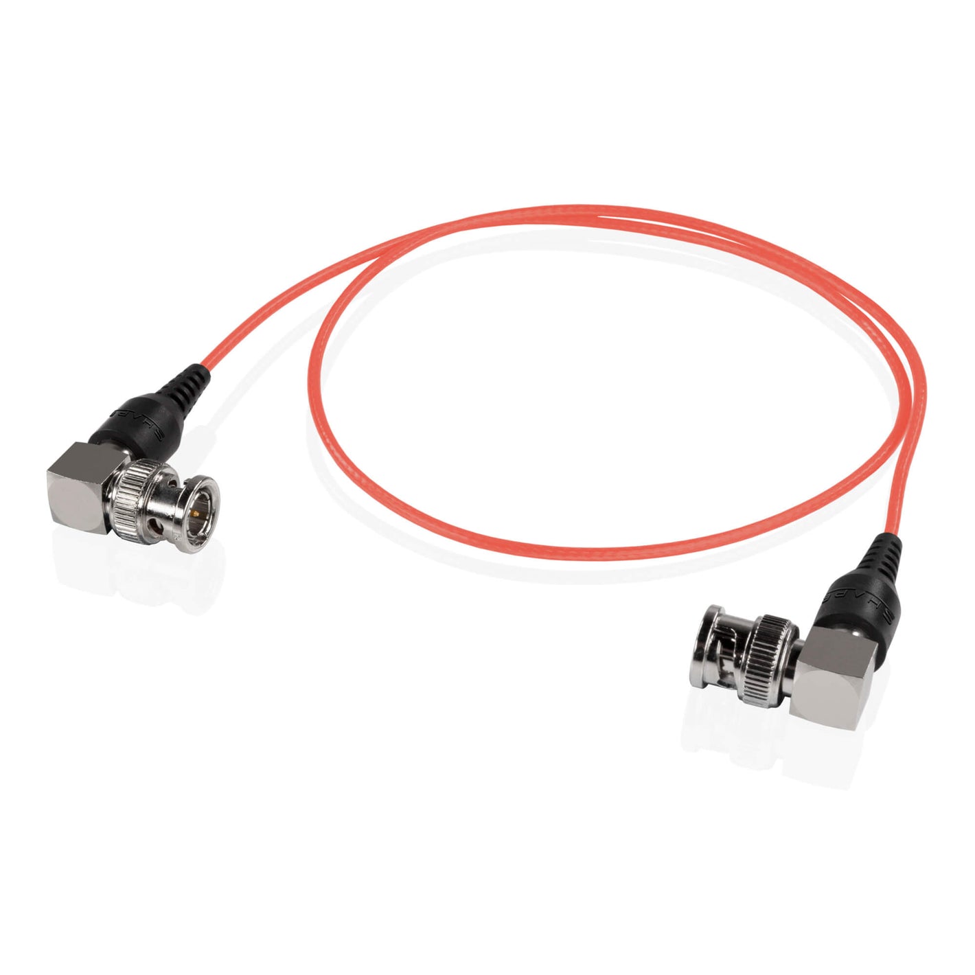 Skinny 90 Degree BNC Cable 24" Red