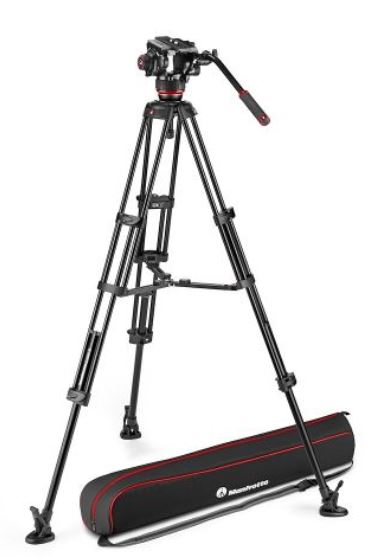 504X Fluid Video Head with Alu Twin leg tripod MS